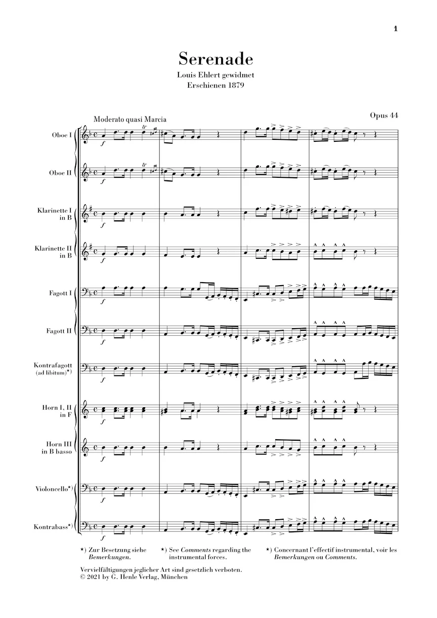 Dvořák: Wind Serenade in d minor, Op. 44 (Study Score) - Image 2