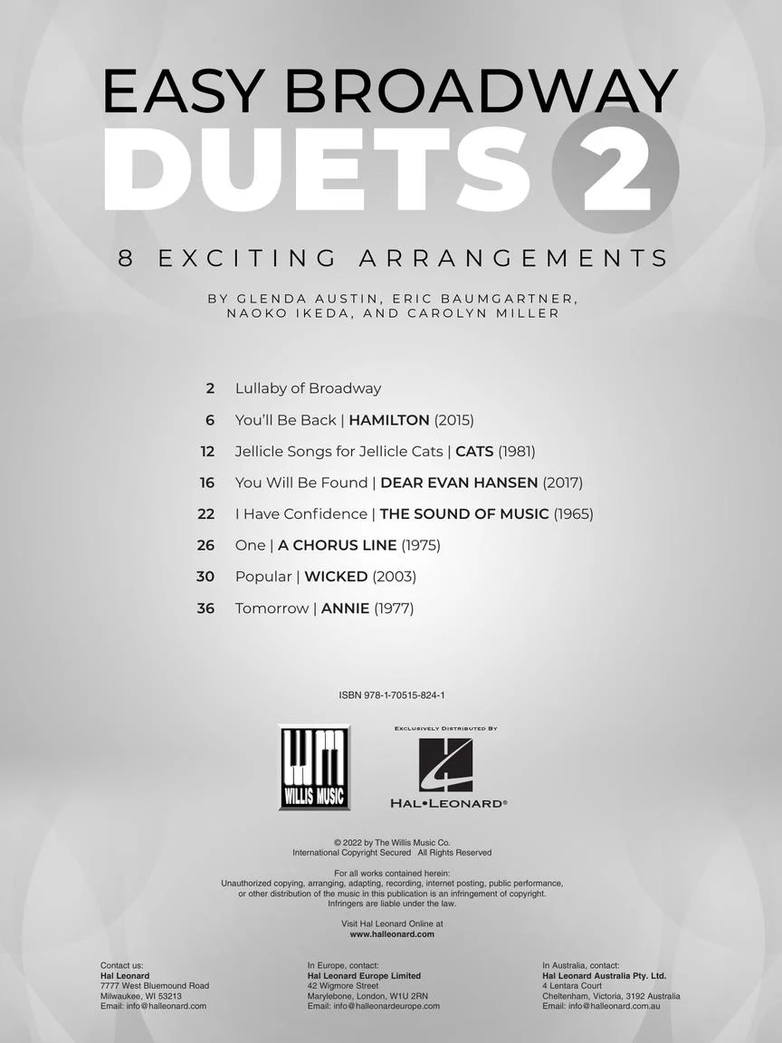 Easy Broadway Duets 2 - Image 2
