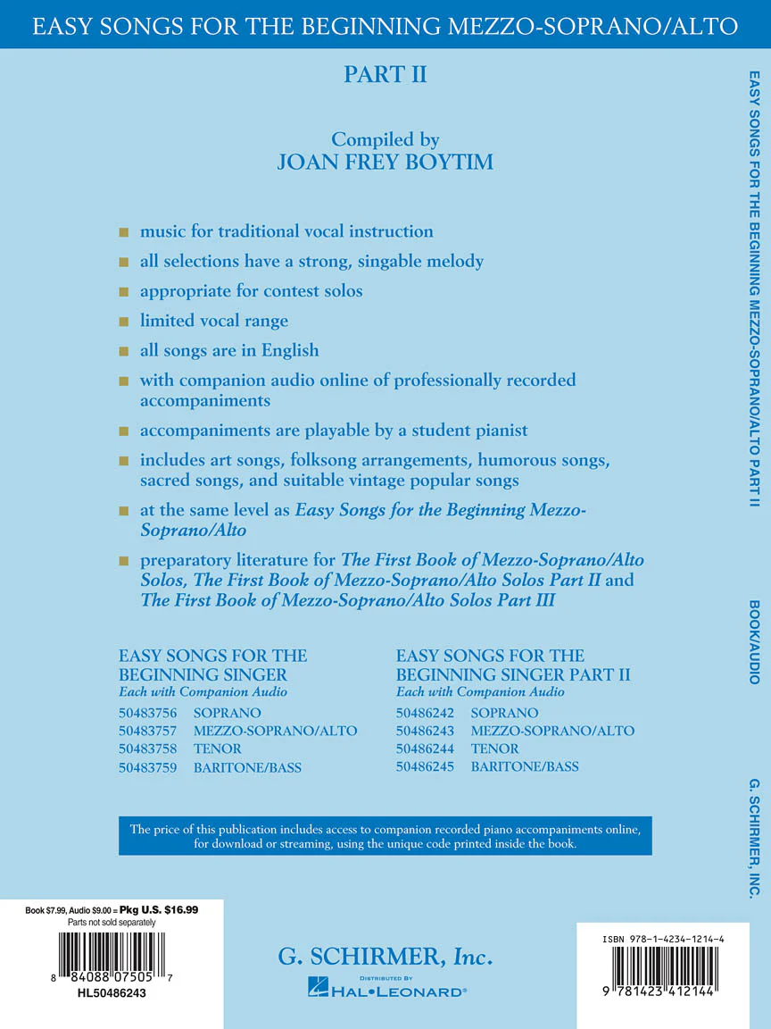 Easy Songs for the Beginning Mezzo-Soprano/Alto Part 2 - Image 2