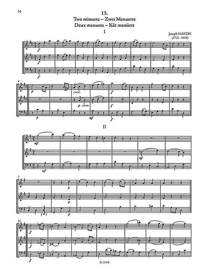 Easy Trios With Optional Combinations Of Instruments Score/parts - Image 2