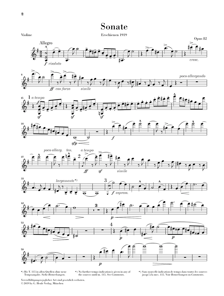 Elgar: Sonata for Violin and Piano, Op. 82 - Image 6