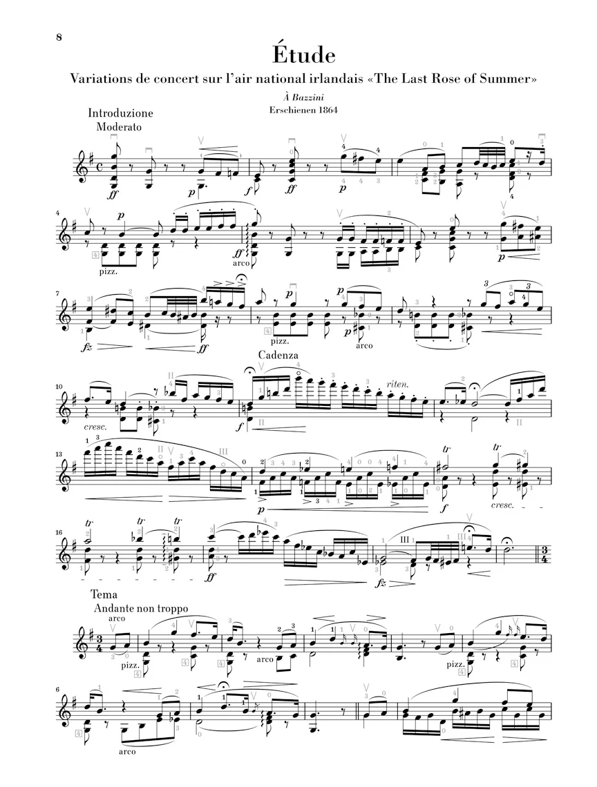 Ernst: "Erlkönig" (after Schubert) and "The Last Rose of Summer" for Violin solo - Image 4