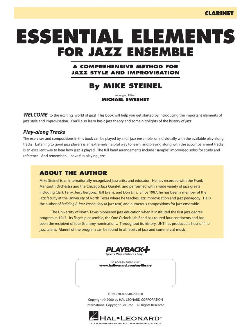 Essential Elements for Jazz Ensemble - Clarinet - Image 2