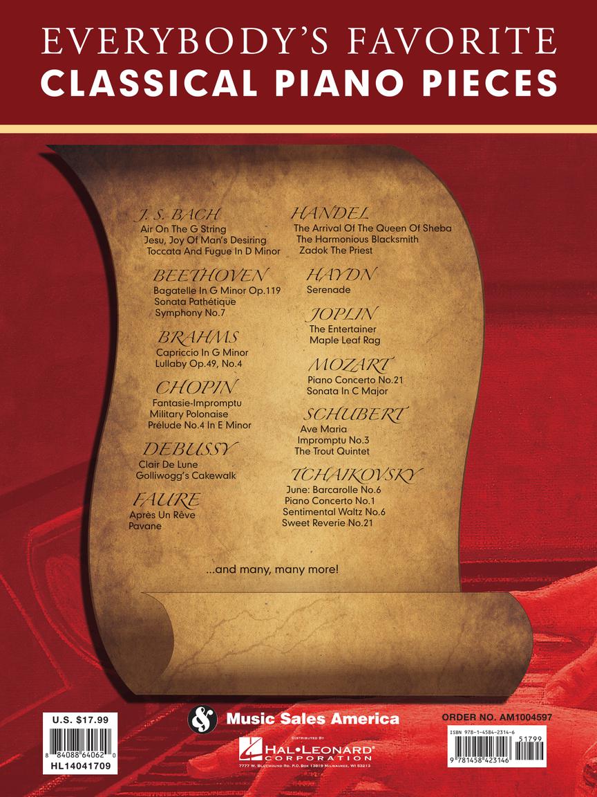 Everybody's Favorite Classical Piano Pieces - Image 7