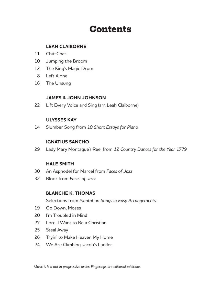 Expanding the Repertoire: Music of Black Composers - Level 1 Elementary to Upper Elementary Level - Image 3