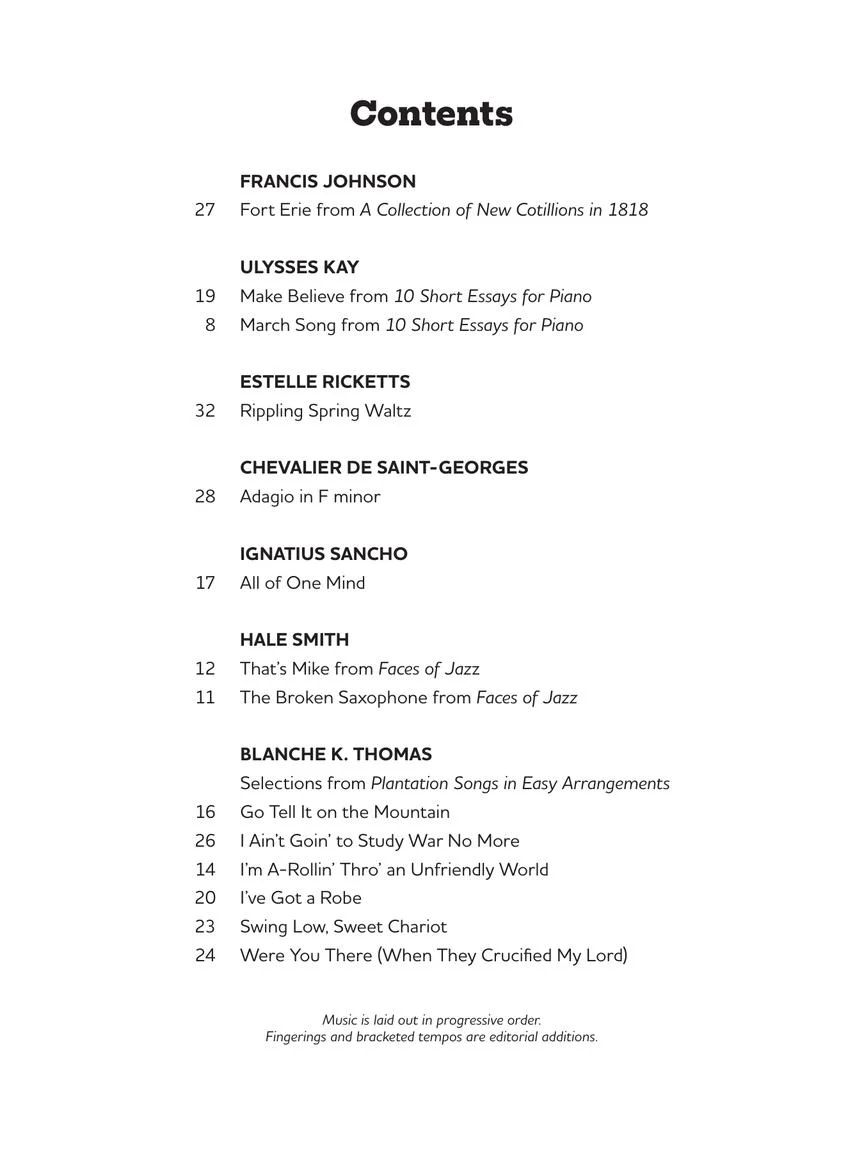 Expanding the Repertoire: Music of Black Composers - Level 2 - Image 2