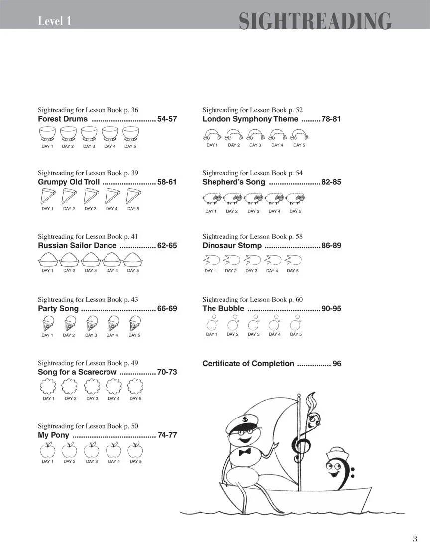 Faber Piano Adventures - Sightreading Book Level 1 - Image 3