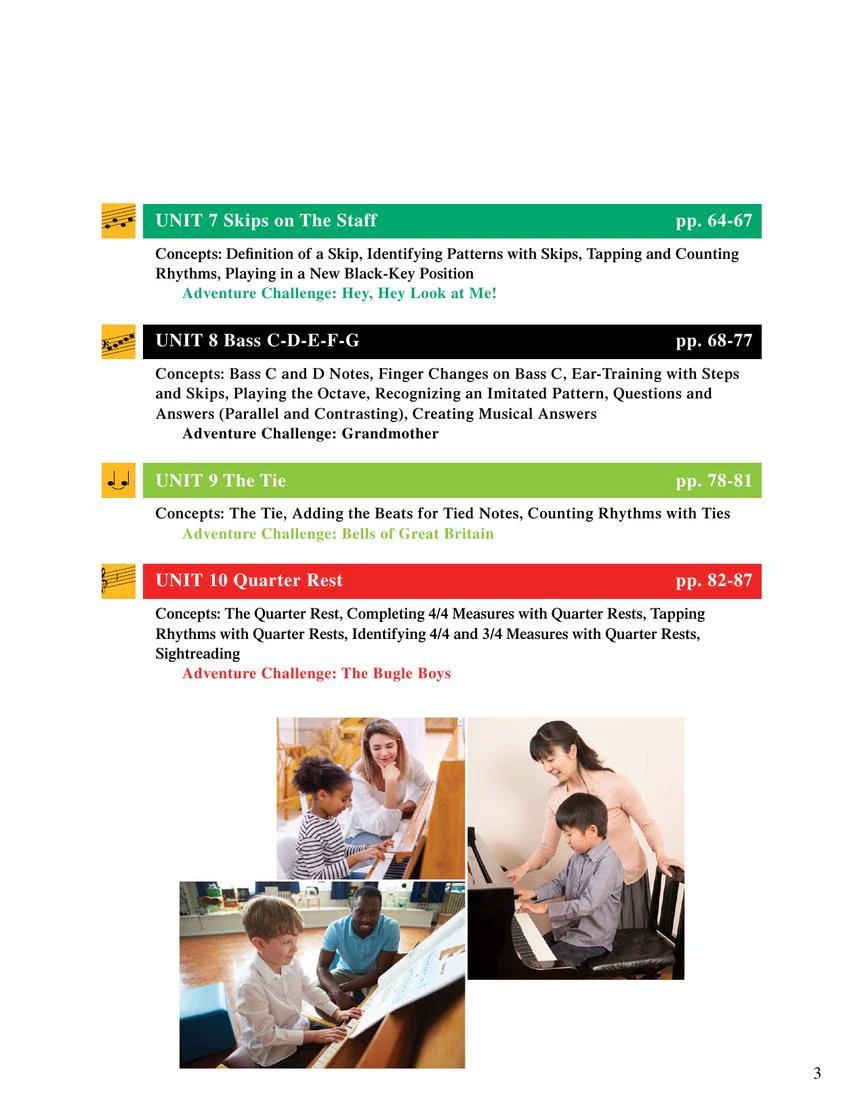 Faber Primer Level Unit Assessments Teacher Handbook Piano Adventures® - Image 3