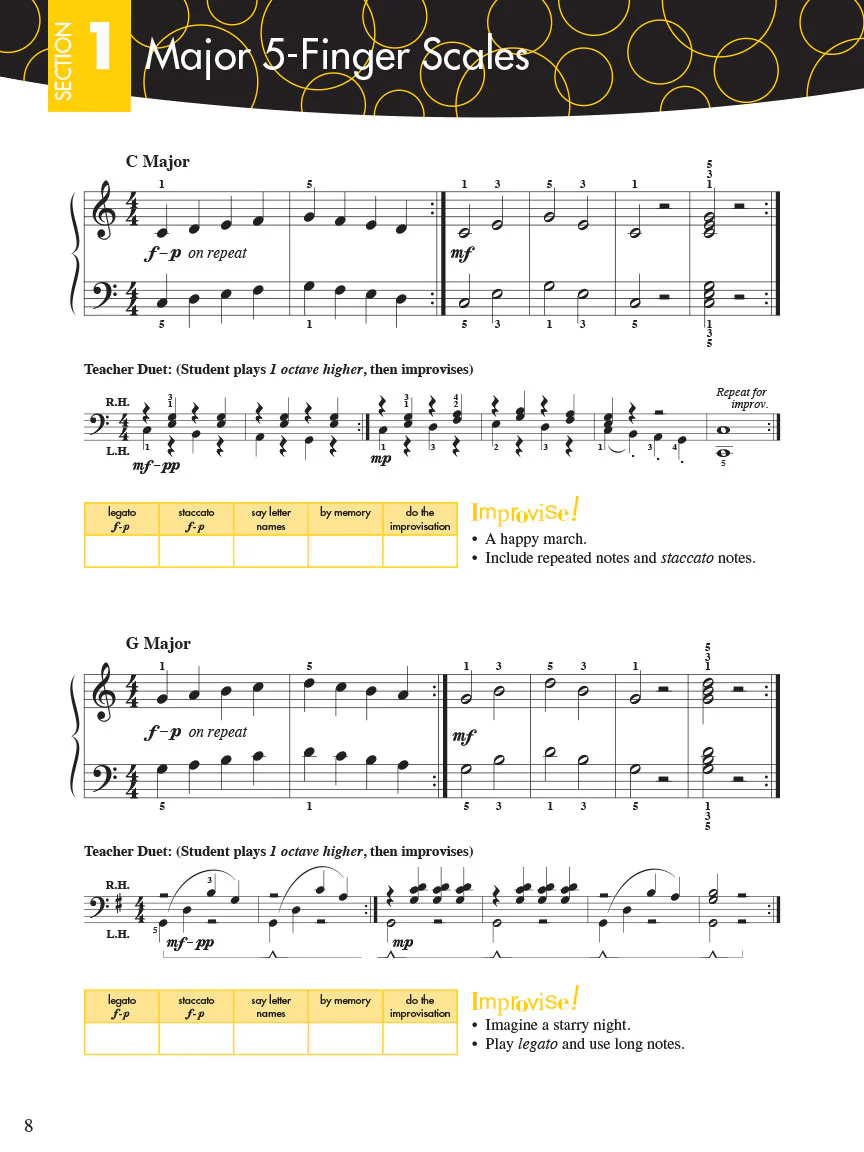 Faber Piano Adventures Scale And Chord Book 1 - Image 2