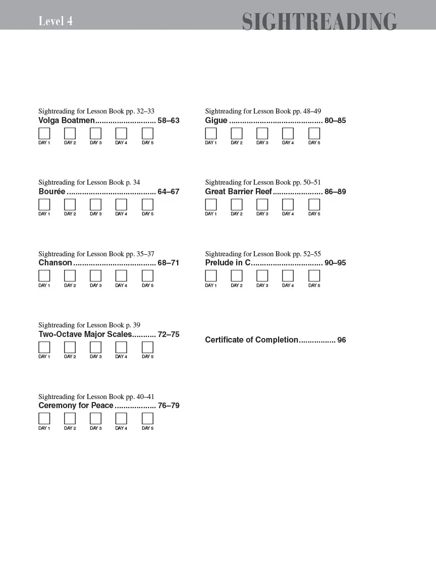 Faber Piano Adventures Sightreading Book- Level 4 - Image 3