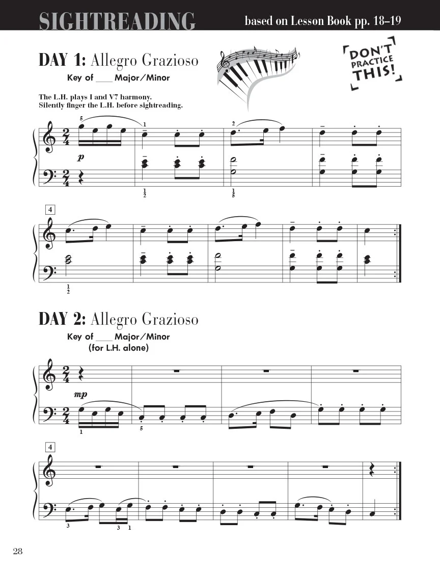 Faber Piano Adventures Sightreading Book- Level 4 - Image 5