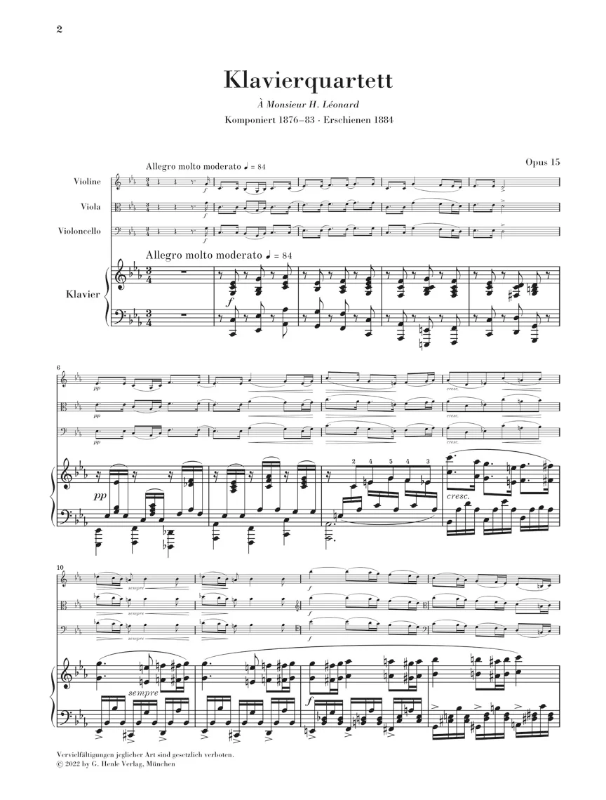 Fauré: Piano Quartet No. 2 in c minor, Op. 15 - Image 5
