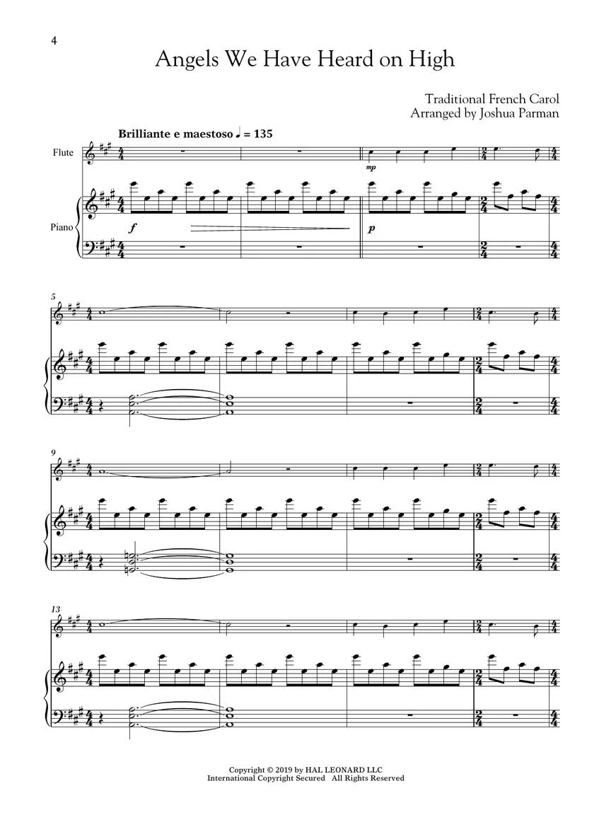 Favorite Christmas Carols for Classical Players – Flute and Piano - Image 4