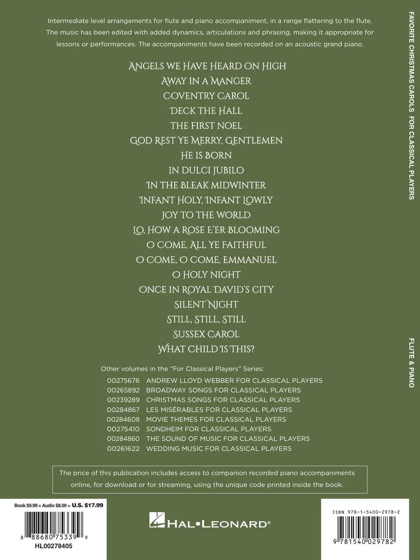 Favorite Christmas Carols for Classical Players – Flute and Piano - Image 6