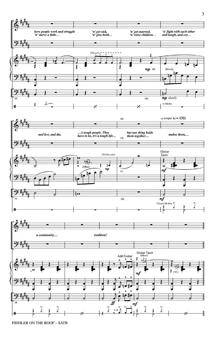 Fiddler on the Roof (Choral Medley) - Image 3