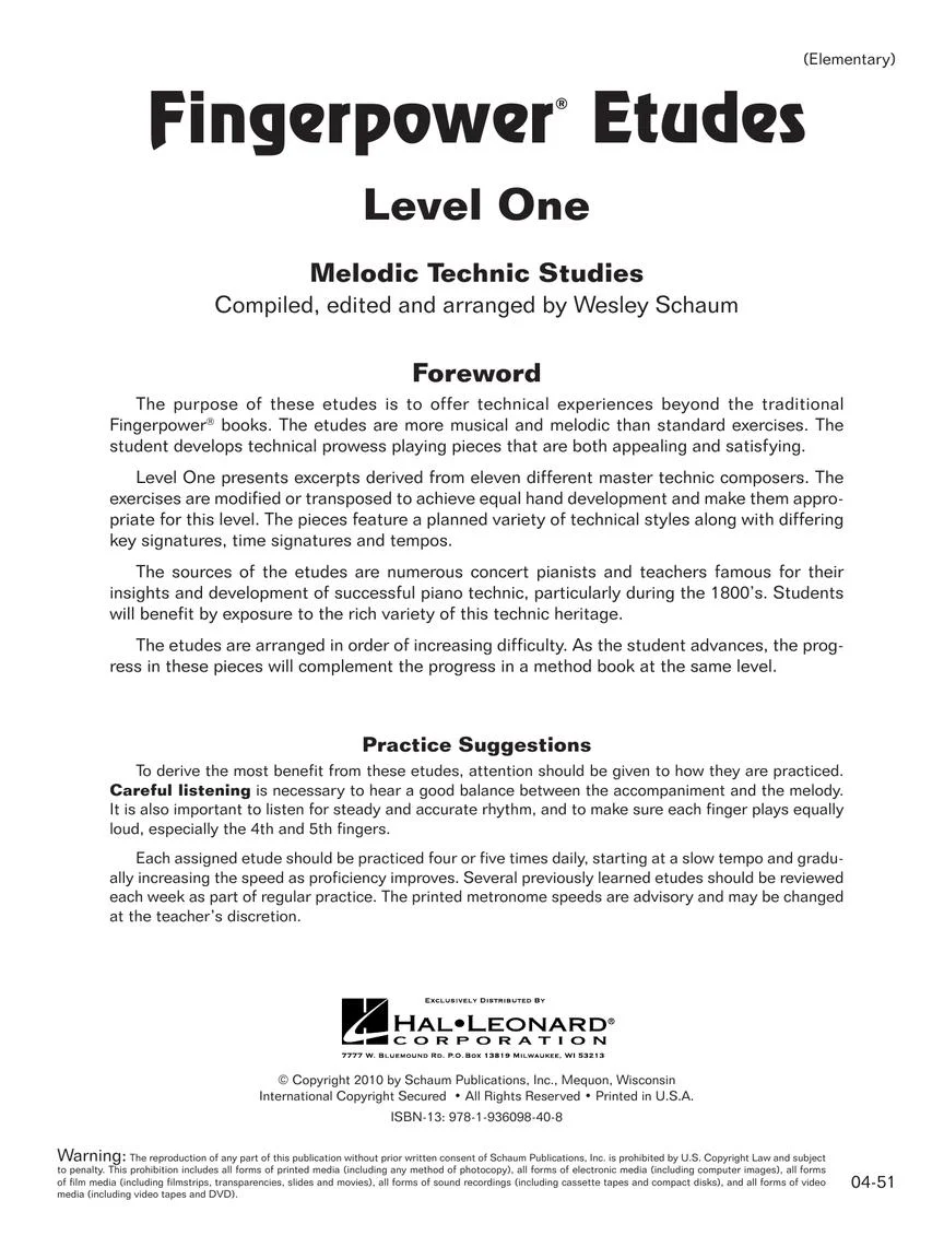 Fingerpower - Etudes Level 1 - Image 2