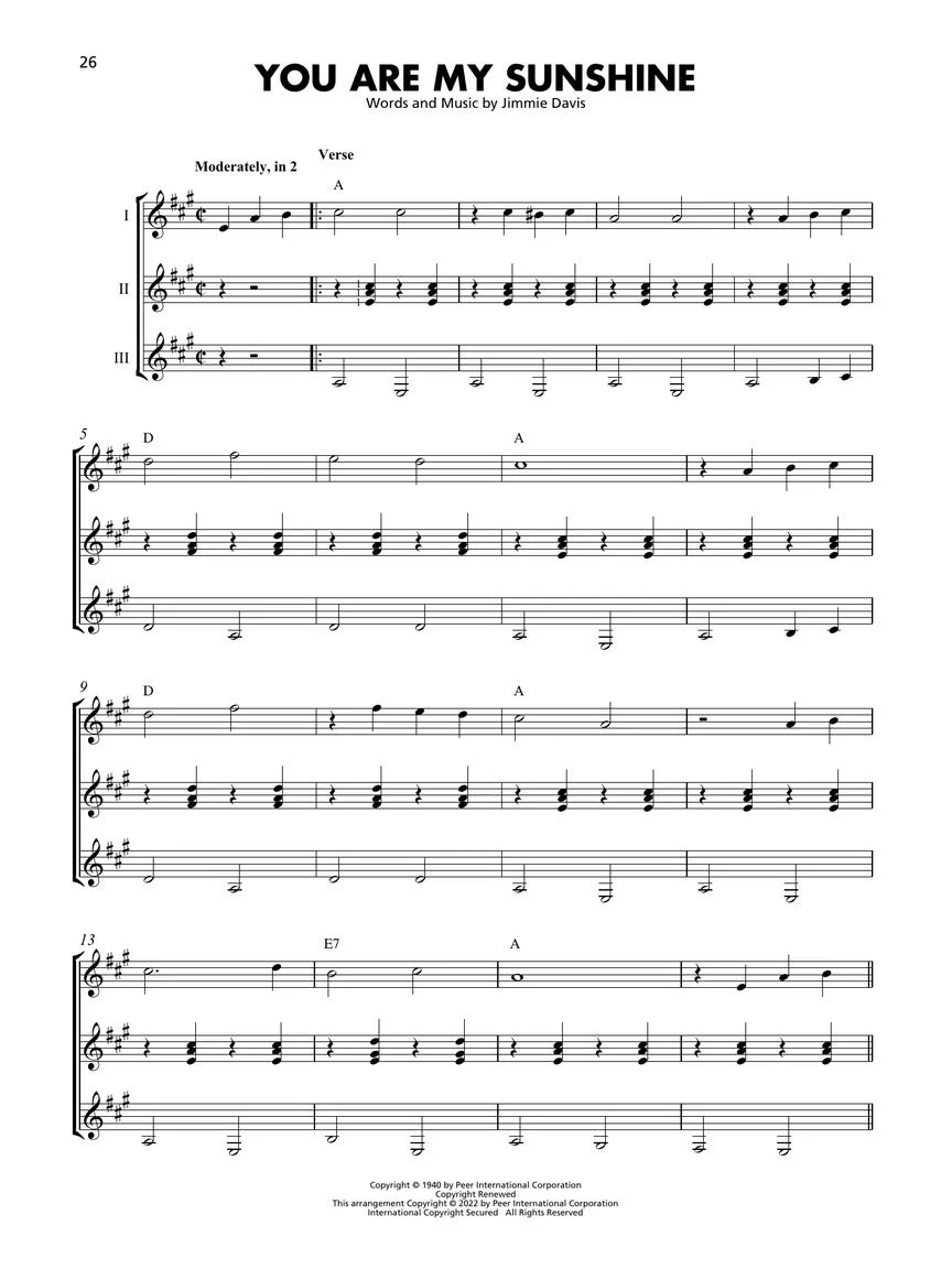 First Popular Songs 15 Songs Arranged for Three or More Guitarists - Image 4