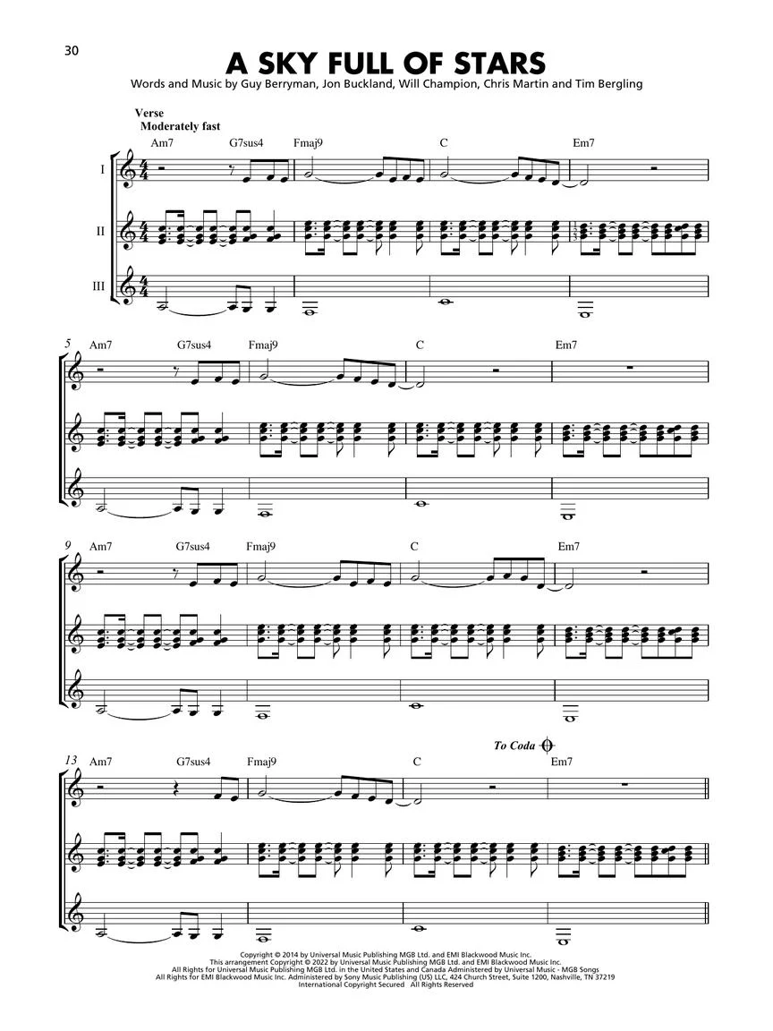 First Popular Songs 15 Songs Arranged for Three or More Guitarists - Image 5