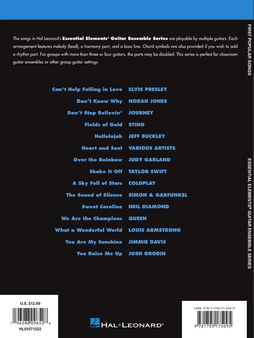 First Popular Songs 15 Songs Arranged for Three or More Guitarists - Image 6