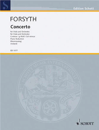 Forsyth Concerto G Minor Viola and Orchestra