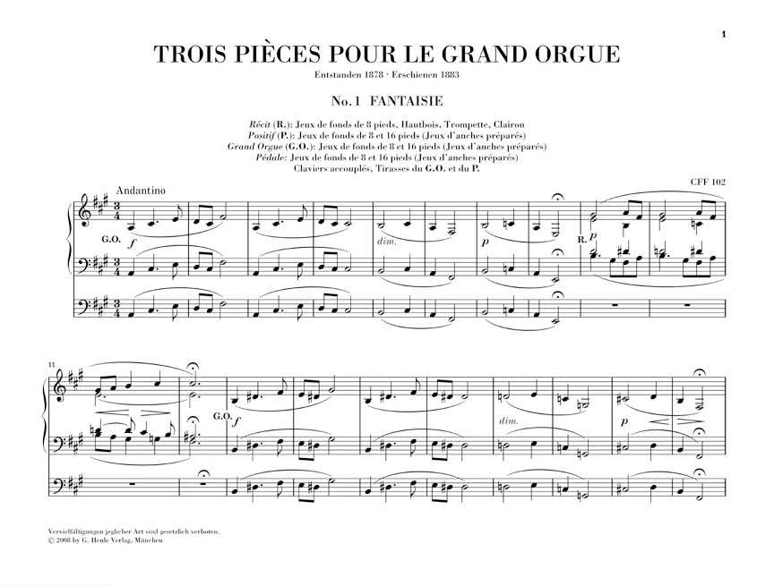 Franck: Trois Pièces pour le Grand Orgue - Image 2