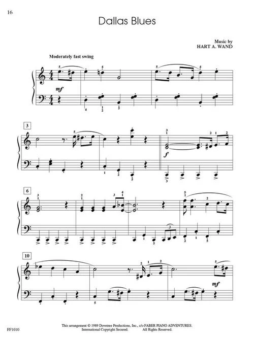 Faber Jazz & Blues - FunTime Piano - Level 3A-3B - Image 5