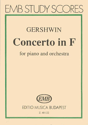 Gershwin: Concerto in F for Piano and Orchestra (Study Score)