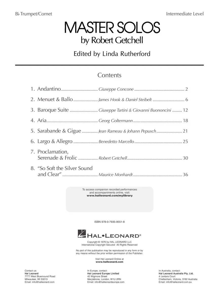 Master Solos Intermediate Level - Trumpet - Image 2