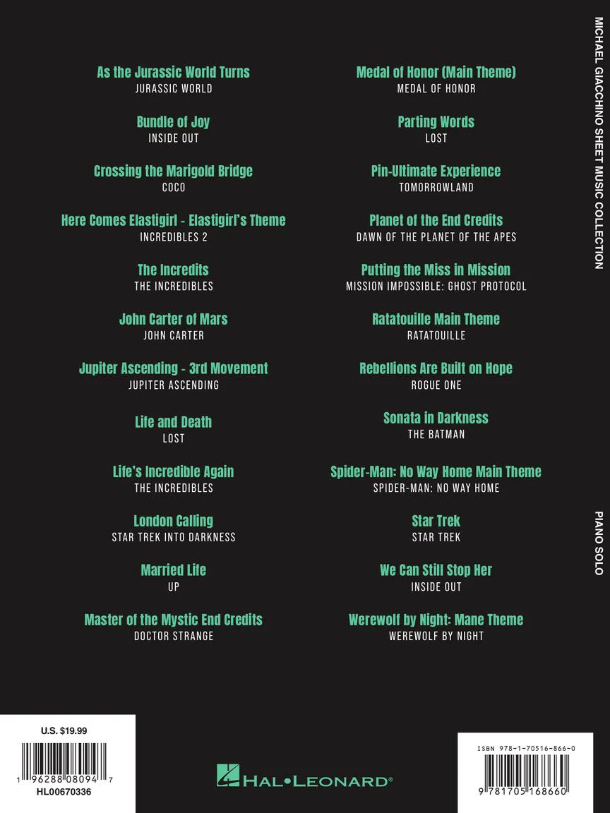 Giacchino Sheet Music Collection - Image 8