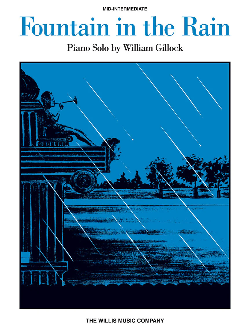Gillock Fountain in the Rain