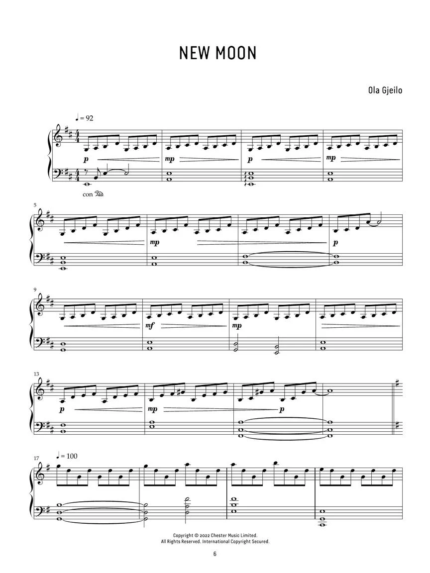Gjeilo Dawn for Piano - Image 4