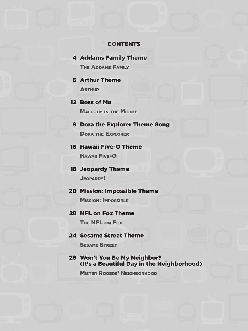 Great TV Themes - Beginning Piano Solo - Image 2
