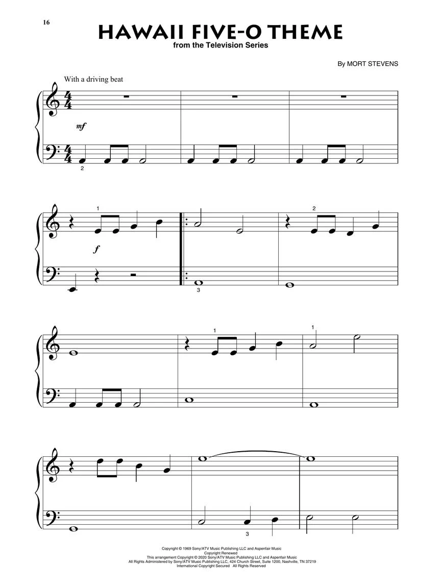 Great TV Themes - Beginning Piano Solo - Image 4