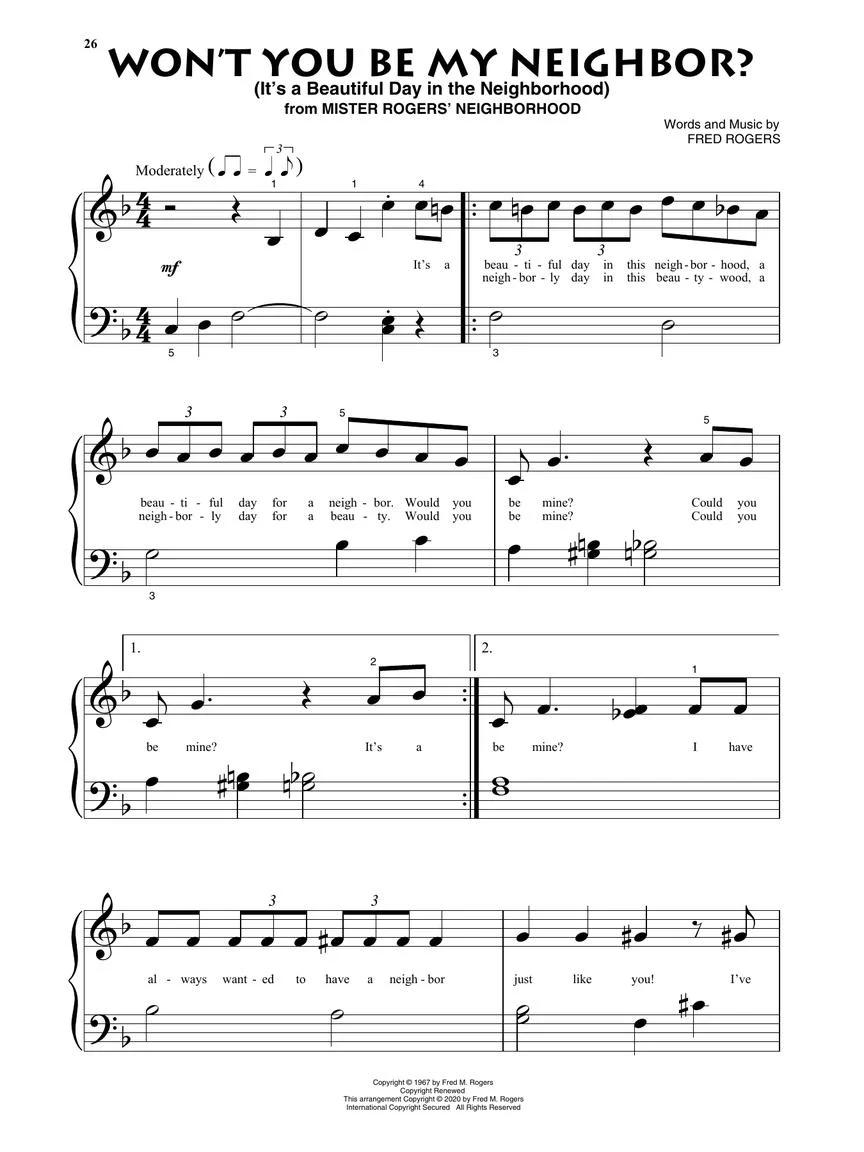 Great TV Themes - Beginning Piano Solo - Image 5