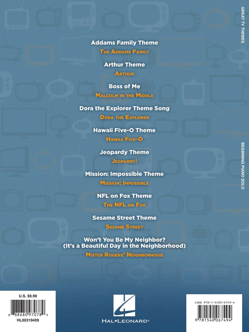 Great TV Themes - Beginning Piano Solo - Image 6