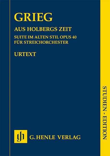 Grieg: Holberg Suite, Op. 40 (Study Score)