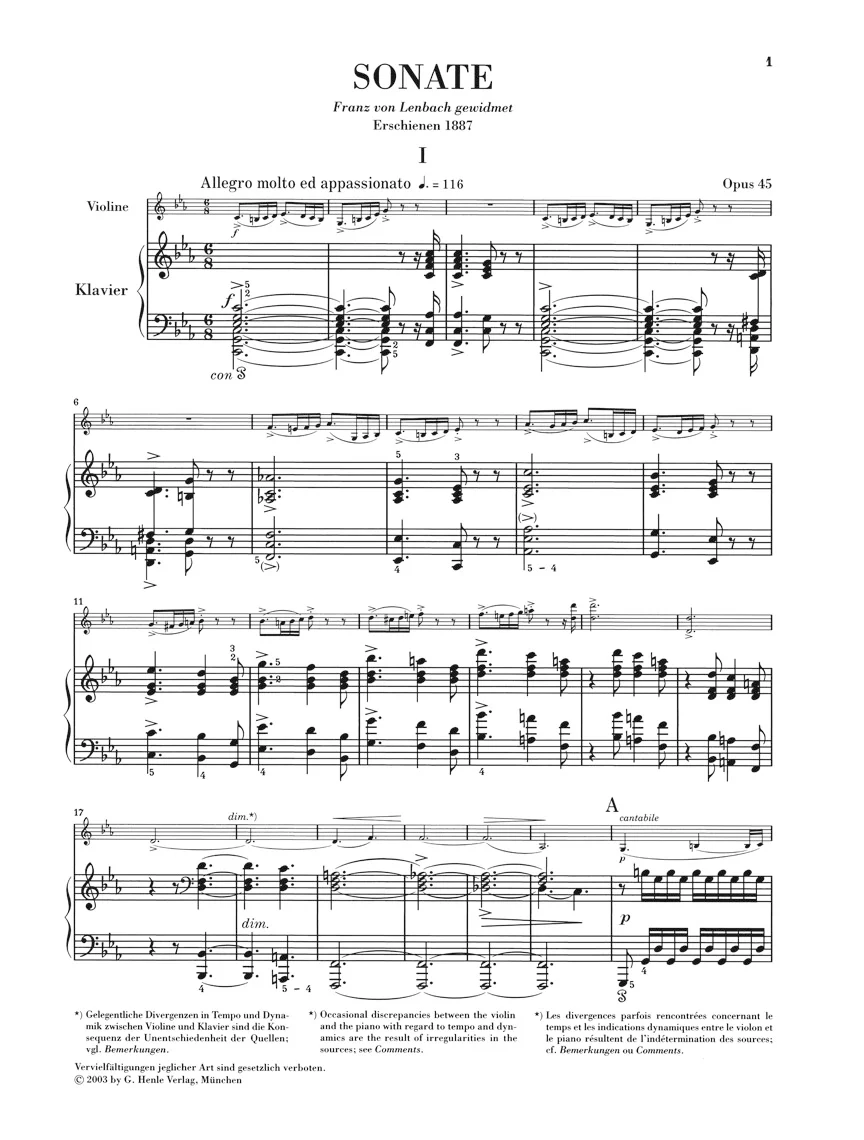 Grieg: Sonata for Piano and Violin in c minor, Op. 45 - Image 2