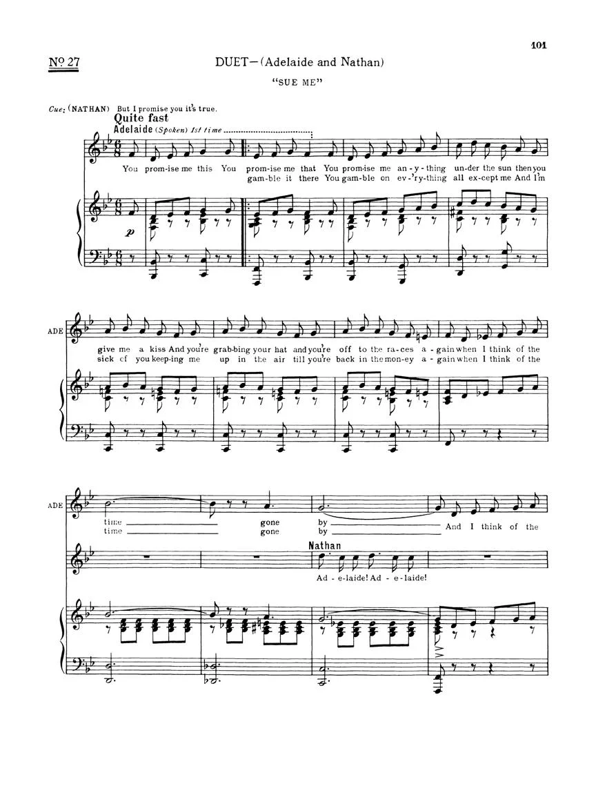 Guys and Dolls Vocal Score - Image 5