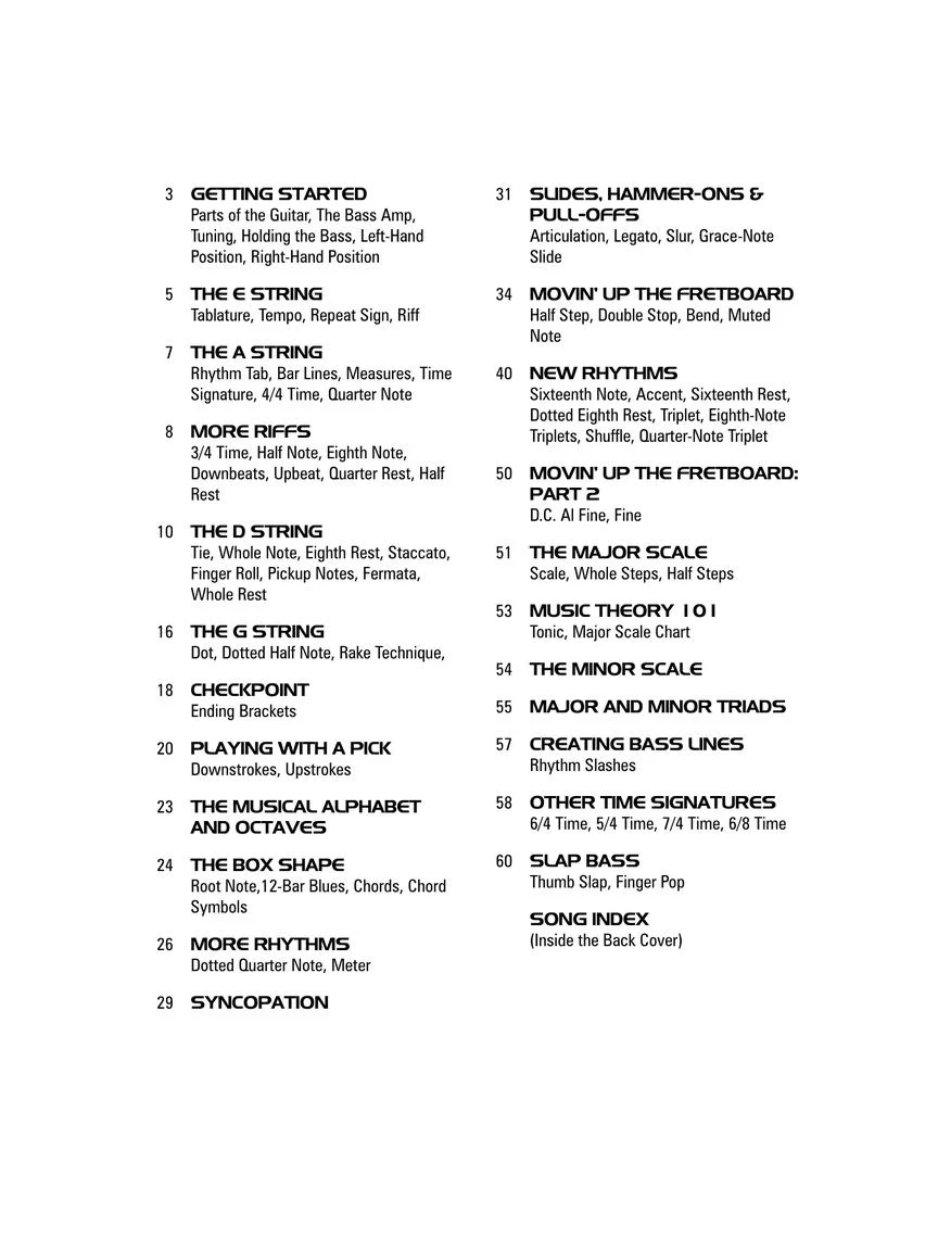 Hal Leonard Bass Tab Method - Image 2
