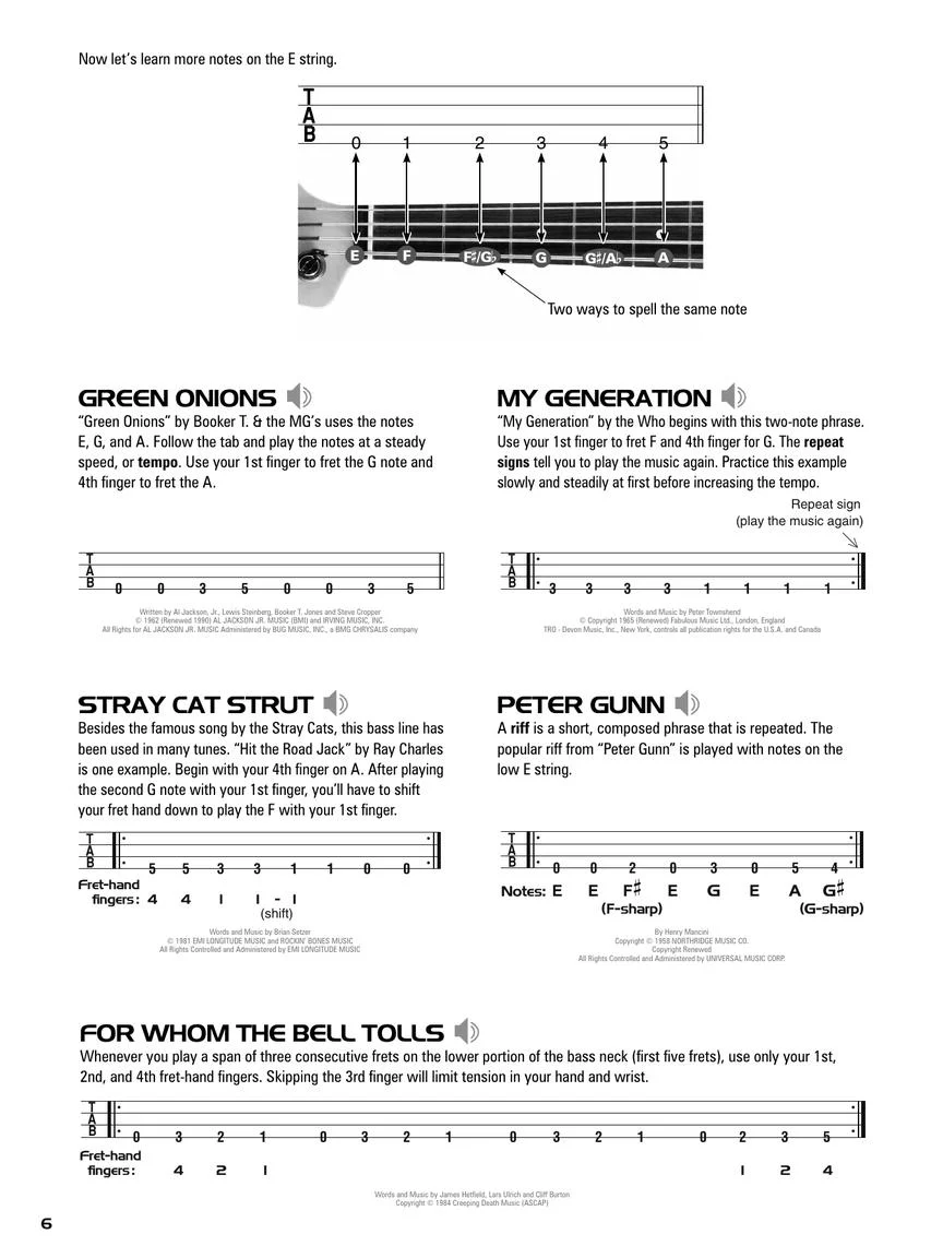 Hal Leonard Bass Tab Method - Image 6
