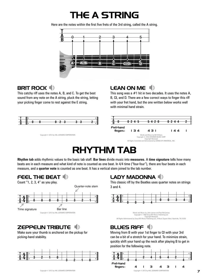 Hal Leonard Bass Tab Method - Image 7