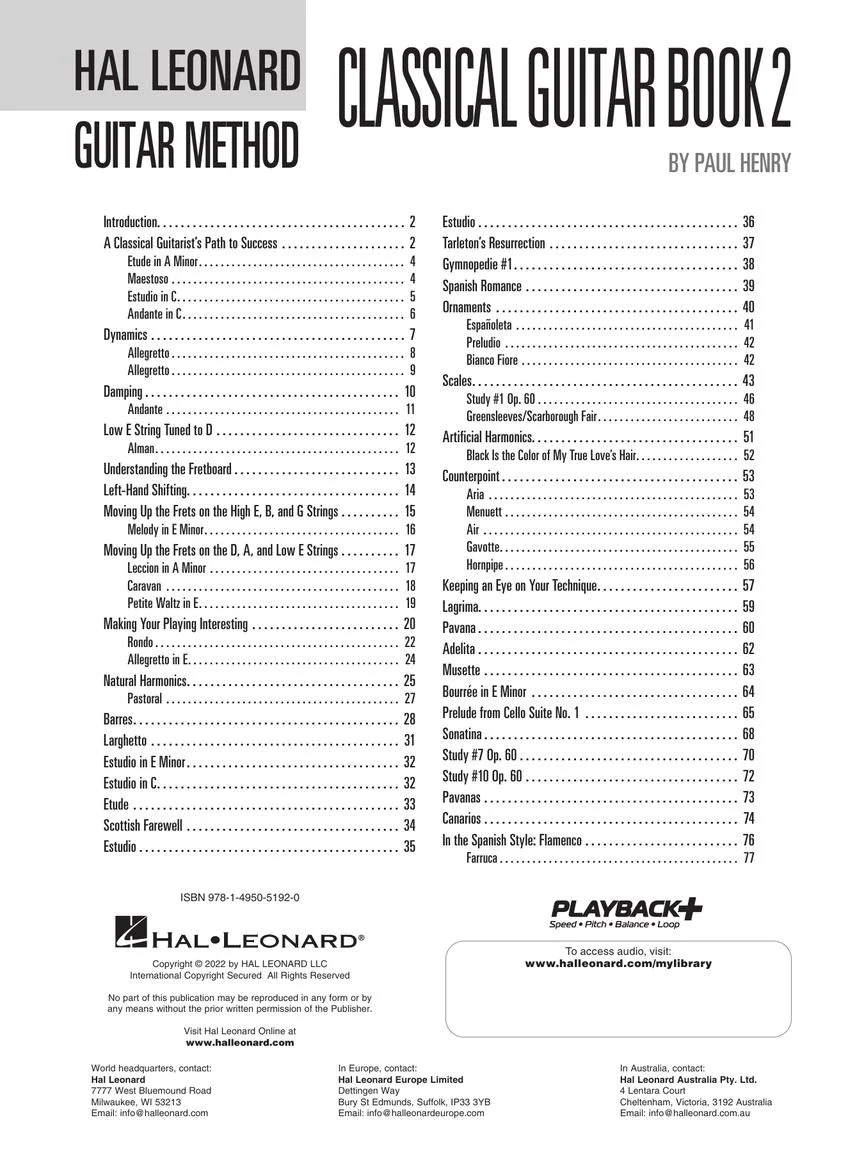 Hal Leonard Classical Guitar Method – Book 2 - Image 2