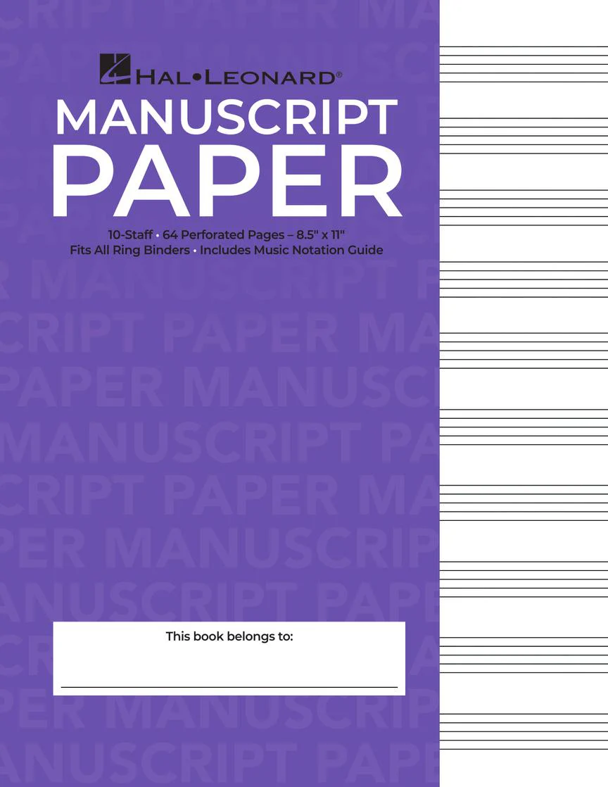 Hal Leonard Manuscript Paper