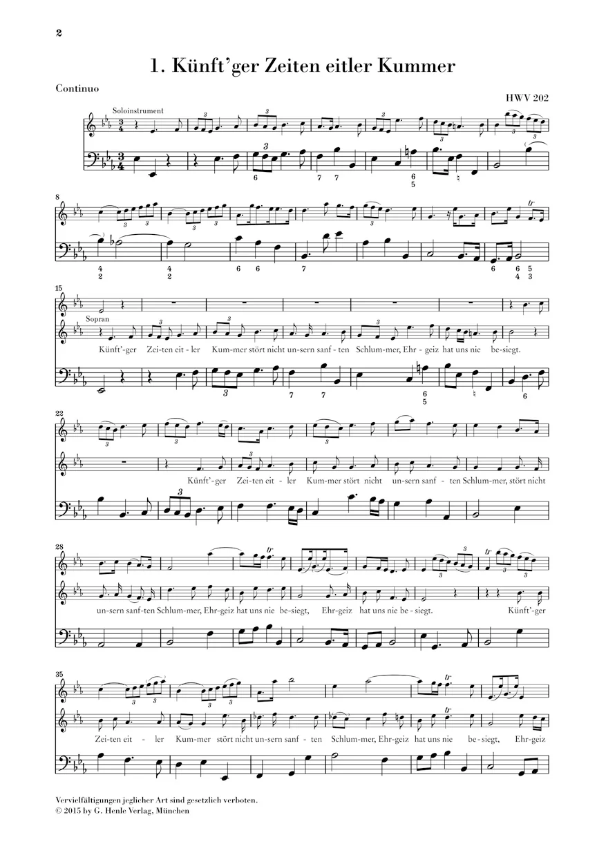 Händel: Nine German Arias (Score and Parts) - Image 5