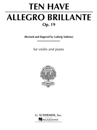 Ten Have Allegro Brillante Opus 19
