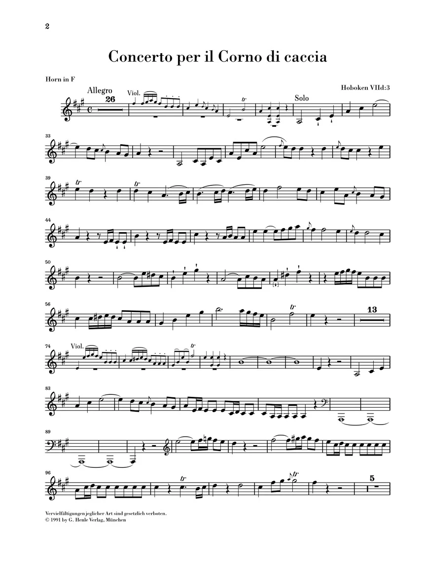 Haydn: Concerto for Horn and Orchestra in D major Hob. VIId:3 - Image 3