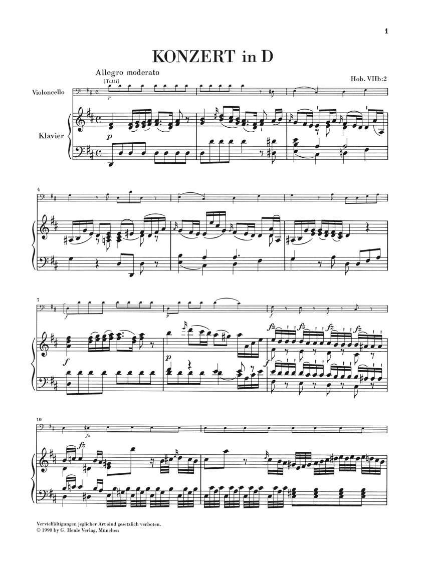 Haydn: Cello Concerto in D major Hob. VIIb:2 - Image 2