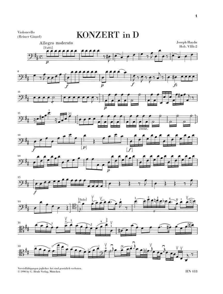 Haydn: Cello Concerto in D major Hob. VIIb:2 - Image 5