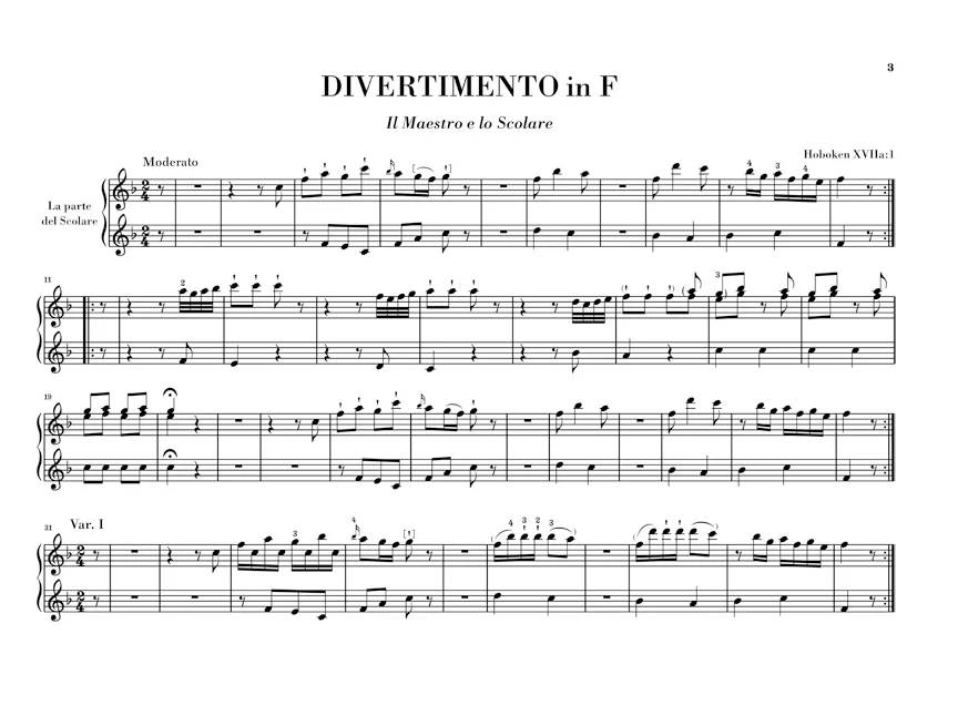 Haydn: Divertimento in F major Hob. XVIIa:1 - Il maestro e lo scolare - Image 3