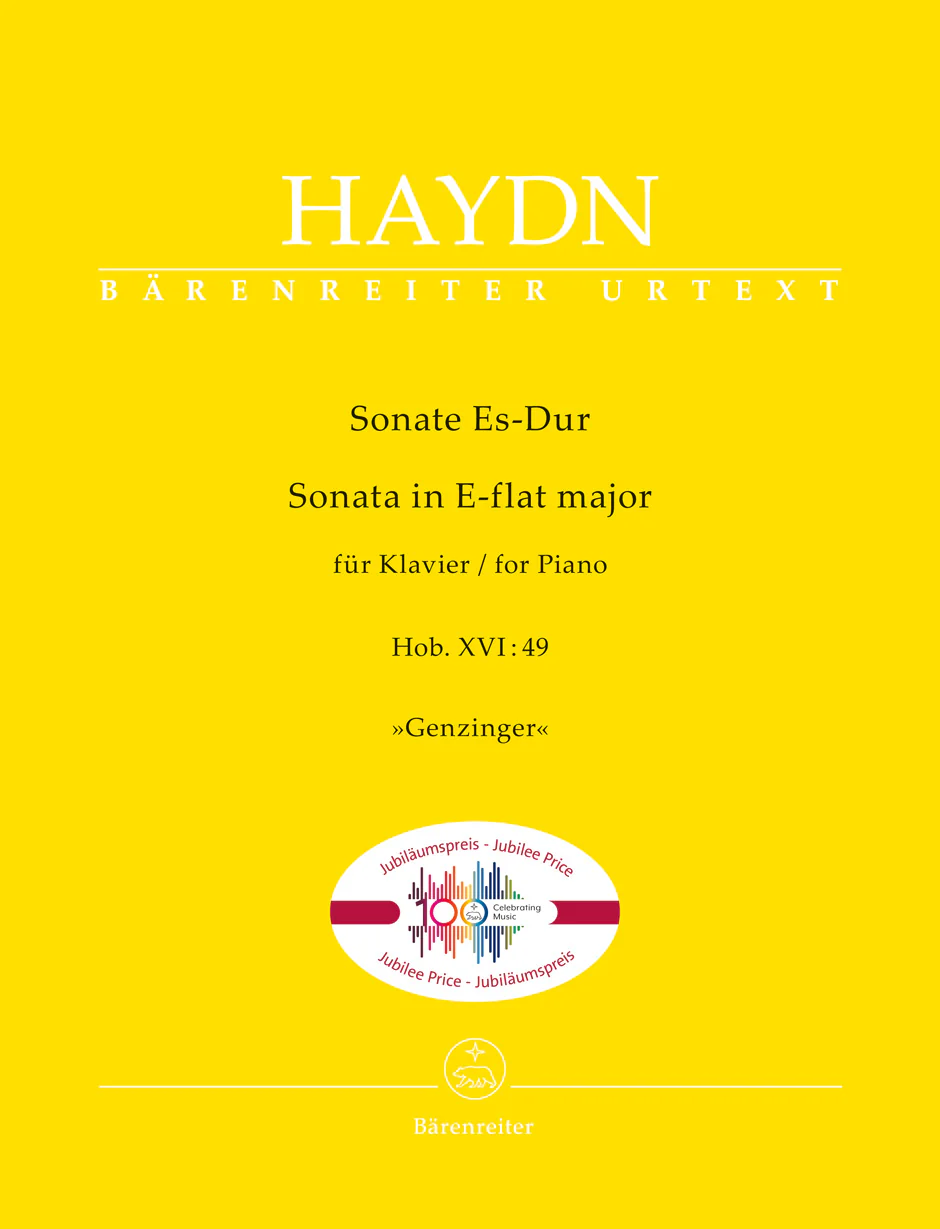 Haydn Sonata for Piano E-flat major (Hob. XVI:49) "Genzinger"